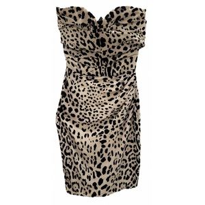 Dolce Gabbana leopard silk corset dresses